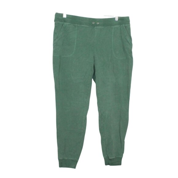 LL Bean Ultrasoft Sweats Drawstring Jogger Pants Deep Green Size L - Picture 1 of 8